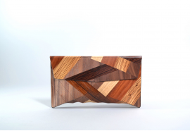 Деревянный клатч "Geometrika 150" six wood