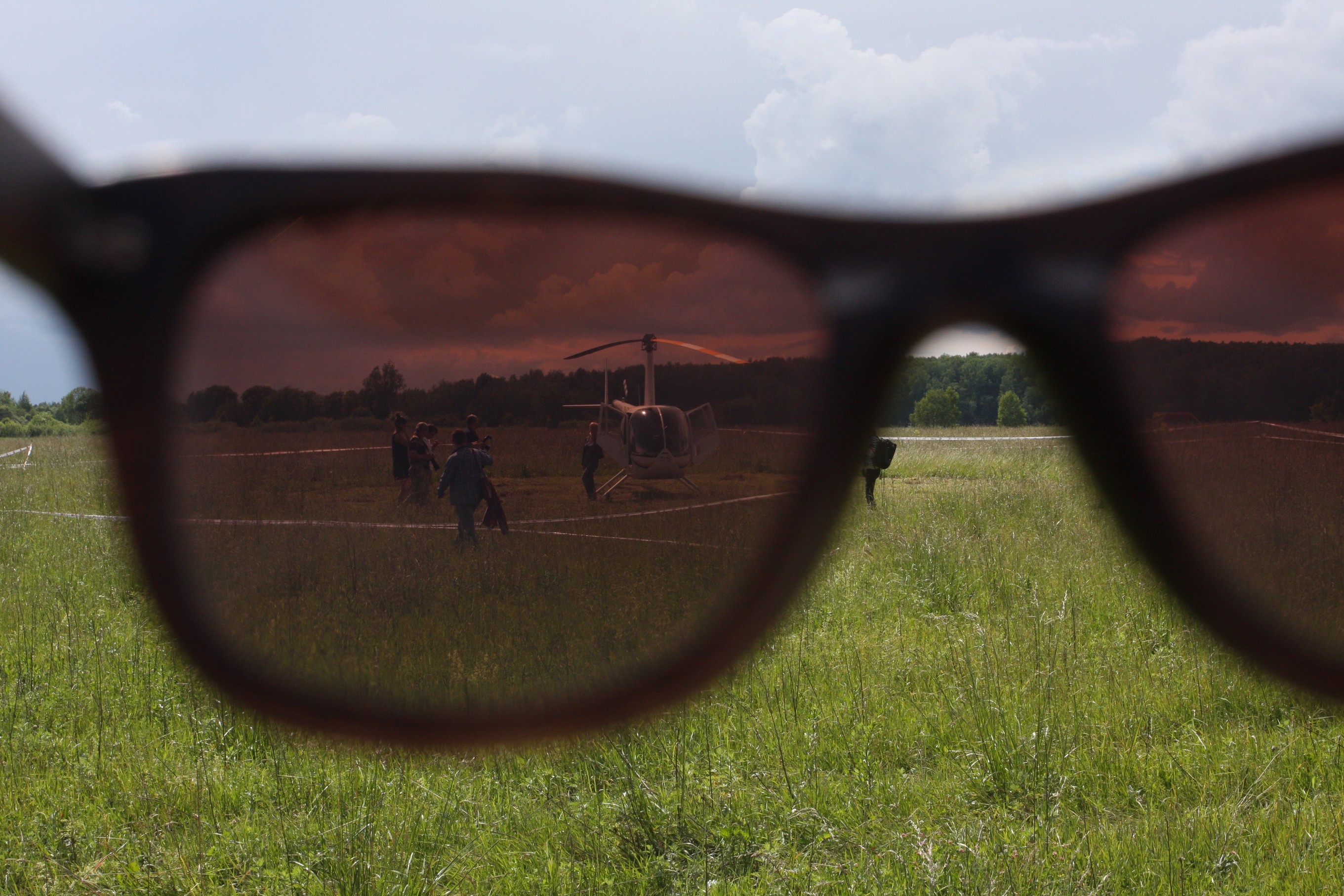 Деревянные очки на фестивале Дикая мята 2014