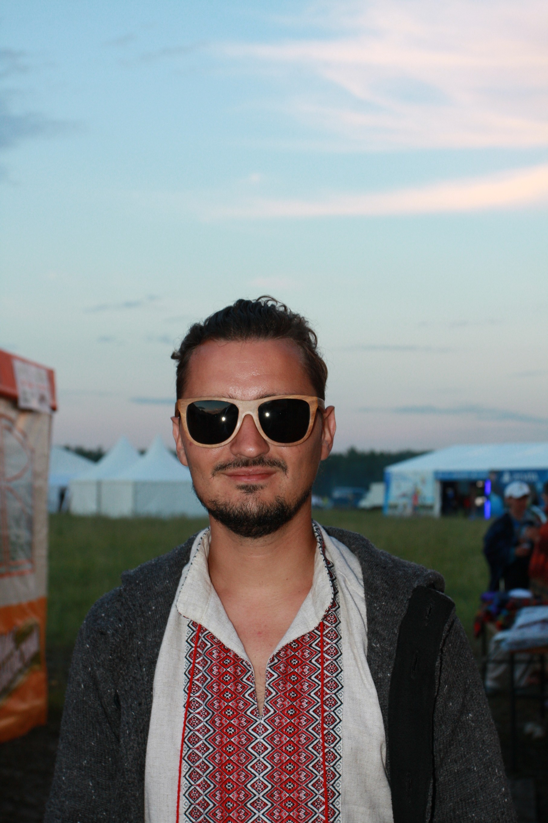 Деревянные очки на фестивале Дикая мята 2014