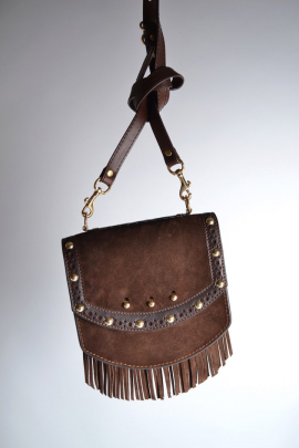 Кросс боди сумка из натуральной замши Boho